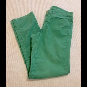 Loft corduroy pants, emerald green